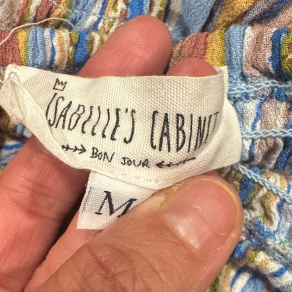 Isabelle’s Cabinet Colorful Striped Women's romper short size medium - Picture 5 of 5